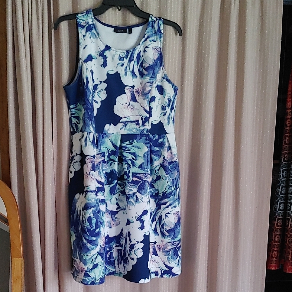 Apt. 9 Blue and White Mini Dress